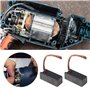 eMagTech 2 Paires de Balais de Charbon de Moteur pour Moteurs d'outils Électriques 7x8x19mm Accessoires pour Outils Électriques 