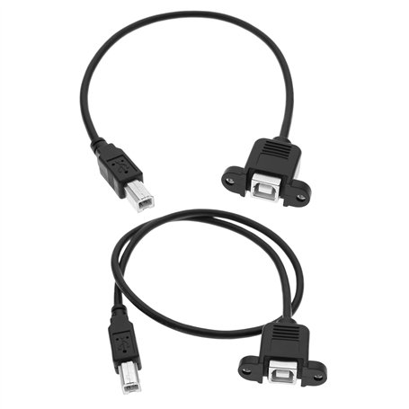 eMagTech Lot de 2 câbles USB 2.0 B mâle vers B femelle