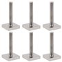 ECSiNG Lot de 6 adaptateurs de Rail en T M6 x 35 mm