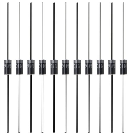 ECSiNG 100pcs 1N5819 Schottky Diodes 1A 40V Schottky Barrière Redresseur Diodes Composants Électroniques pour Panneau Solaire Ch