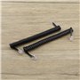 ECSiNG 4pcs Téléphone Combiné Cordon Remplacement Enroulé Téléphone Combiné Câble PVC Téléphone Accessoires 1.5 Mètres Noir