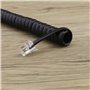 ECSiNG Lot de 4 câbles de rechange en PVC pour combiné téléphonique Noir 1,5 m