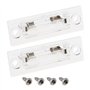 ECSiNG 2pcs Éclairage de Plaque d'immatriculation à LED 3B5 943 021 A/B/D / 3B5 998 026 A / 3BD 943 021 / 1KD 943 021 Compatible