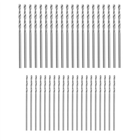 LT Easiyl Lot de 40 mini forets hélicoïdaux en acier rapide à double rainure avec foret de 1
