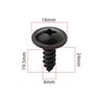 LT Easiyl 20 Pièces 24mm X 6mm Autotaraudeuses Croisées Pare-Chocs M6 Fixes Vis Garde-Boue de Carrosserie Voiture Fixation à Riv
