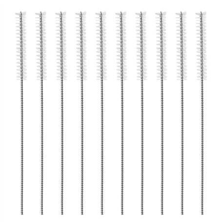 SG Store 10pcs 2.5mm Aide Auditive Tube Brosse Aide Auditive Nettoyage Kits Aide Vent Brosse pour Nettoyages Dragage Ventilation