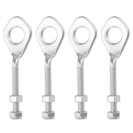 Briny River Lot de 2 paires de tendeurs de chaîne de 12 mm avec écrous pour quad