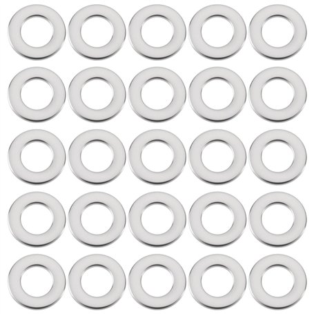 Briny River 200pcs Rondelles Plates en Acier Inoxydable M8 8x12x0