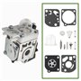 Briny River 2 Ensembles Kit de Réparation de Diaphragme de Carburateur Compatible avec Zama RB-47 C1Q-E3 C1Q-E4 C1Q-E6A C1Q-W11 