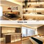 LE Ruban LED Blanc Chaud 5m, Bande LED Autocollant 300 LEDs SMD 2835 3000K, Bande LED Lumineuse 18W 1200lm pour Chambre, Plafond