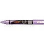 uni-ball 186220 UNI CHALK Marqueur pour fenêtre et craie avec pointe ogive PWE-5M Violet métallisé