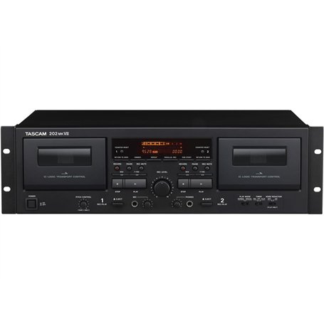 Tascam 202MLVII Plateau double cassette avec sortie USB