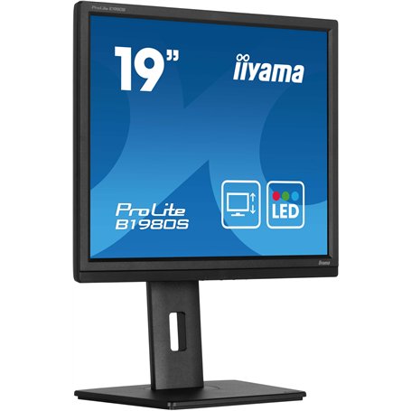iiyama B1980S-B1 19'' conçu pour Les Entreprises est Un Impressionnant Moniteur rétroéclairé par LED avec Un Support réglable en