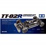 Tamiya 47326: 10 Rc Tt-02R Kit de Réparation Télécommandé pour Voiture/Véhicule Miniature à Construire Chassis, Hobby Noir