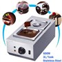 hzexun Tempéreuse À Chocolat Bain Marie Electrique Réchauffeur de Liquide Acier Inoxydable Capacité 6L 2 Réservoirs Maison Comme