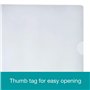 SUMMIT Lot de 100 pochettes en plastique A4 avec découpes solides