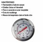 Thermometer World Thermomètre pour huile de friture en acier inoxydable avec clip 150 mm