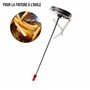 Thermometer World Thermomètre pour huile de friture en acier inoxydable avec clip 150 mm
