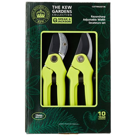 Neill Tools T/A Spear Jackson Razorsharp & Kew Gardens CUTTINGSET3K Bypass + sécateur à enclume Lot