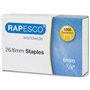 Rapesco 1719 Set Bug Agrafeuse et 810-P Perforatrice 2 Trous avec 1000 Agrafes 26/6 mm, Bleu Transparent