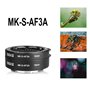 Meike MK-S-AF3A Bague d'adaptation de Tube d'extension Macro à Mise au Point Automatique en métal (10mm + 16mm) pour Sony Mirror