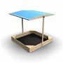 TP Toys Bac à Sable avec Auvent - Jeux d'Extérieur pour Enfants - Jouets de Plein Air pour Jardin - 100 x 100 x 115 CM - avec Bâ