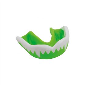 Gilbert Synergie Viper Protection dentaire de rugby pour enfant Vert/blanc