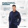Portwest S999 Homme Euro Workwear Combinaison De Travail En Polycoton Bleu Marine, S
