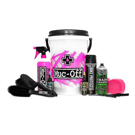 Muc-Off Kit de Nettoyage Vélo avec Seau- Kit Complet de Nettoyage de Vélo - Comprend Produit Nettoyant pour Vélo