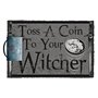 THE WITCHER (TOSS A COIN) DOORMAT / wycieraczka pod drzwi WiedÄšĹmin - Daj grosz (60x40 cm)
