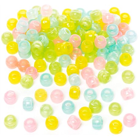 Baker Ross Perles fluorescentes (Paquet de 200) - Loisirs créatifs pour Enfants et Adultes EF344