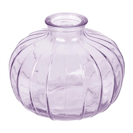 Talking Tables Vase Soliflore en Verre Lilas pour Fleurs Décoration Élégante Centre de Table Mariage Rebord de Fenêtre Fêtes Jar