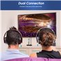 Émetteur Audio Bluetooth 5.0 2 en 1 pour TV PC Casque HiFi Haut-Parleur August MR280 Adaptateur avec Bypass Faible Latence Multi