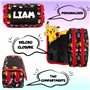 Pokémon - Trousse à crayons personnalisée pour enfants - Rouge et durable, Rouge