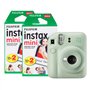 Fujifilm Instax Mini 12 Appareil Photo instantané avec Pack de 40 pellicules Vert Menthe
