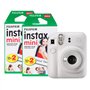 Fujifilm Instax Mini 12 Appareil Photo instantané avec Pack de 40 pellicules Blanc Argile