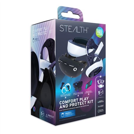 STEALTH Comfort Play & Protect Kit pour PS VR2 - avec protection des lentilles en silicone