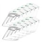 Protection faciale/visière de qualité Medichief (Lot de 10) | Visière de protection intégrale | Écran facial transparent avec pr
