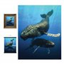3D LiveLife Affiche Murales Lenticulaires Baleine Bleue de Deluxebase. Poster Océans 3D sans cadre. Décoration Murale Parfaite.