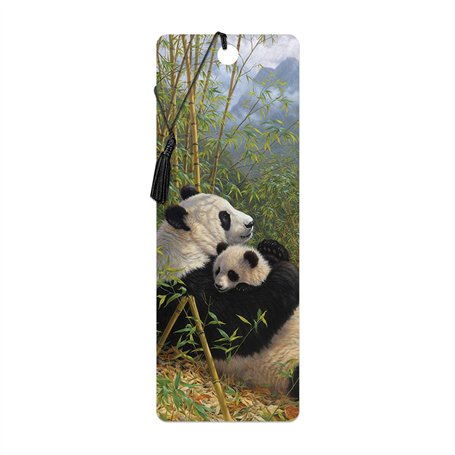 3D LiveLife Marque-page - Une Nouvelle Dynastie de Deluxebase. Marque page Panda avec illustrations 3D lenticulaires sous licenc