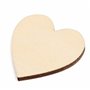 Coeurs en Bois (5cm) x100 - Coeurs en Bois Aspect Rustique pour Projets d'Artisanat - Formes d'Artisanat en Bois pour Embellisse