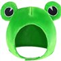 TRIXES Chapeau Grenouille avec Grands Yeux Fantaisie - Costume Fantaisie - Bandeau Crochet et Boucle en Peluche - Accessoires de