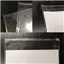 TaylorHe Lot de 100 sacs en cellophane transparent A3 avec fermeture autocollante - 31 cm x 45 cm + couvercle de 4 cm