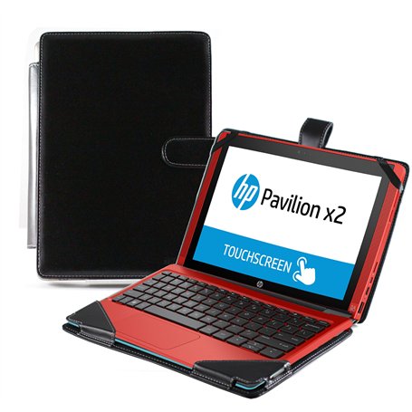 Navitech Housse étui Protection Luxe Simili Cuir Compatible avec HP Pavilion 10 X2