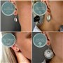 81stgeneration Boucles d'Oreilles Maori 925 Argent Sterling Roche Verte Sculptée pour Femmes…
