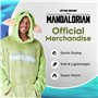 Disney The Mandalorian Sweats à Capuche Homme Baby Yoda, Pull Plaid Oversize en Polaire (Vert)