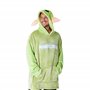 Disney The Mandalorian Sweats à Capuche Homme Baby Yoda, Pull Plaid Oversize en Polaire (Vert)