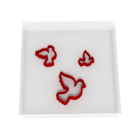 Custom Cutters Lot de 3 emporte-pièces en forme de colombe (1