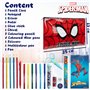 Marvel Spiderman Trousse Scolaire et Kit Papeterie Garcon avec Fournitures Scolaires Incluse, Cadeau pour Enfant