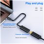 Adaptateur USB C vers HDMI, 4K Adaptateur USBC HDMI(Thunderbolt 3 Compatible) [4K@60Hz] avec Sortie Audio vidéo pour MacBook Pro